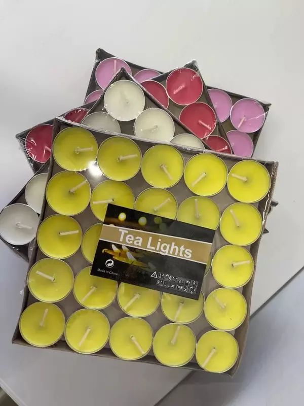 Набор "Классические чайные свечи в гильзе".