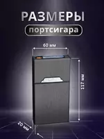  Портсигар с зажигалкой электронной USB мужской/женский (для тонких пачек). Domashniy ugolok XK