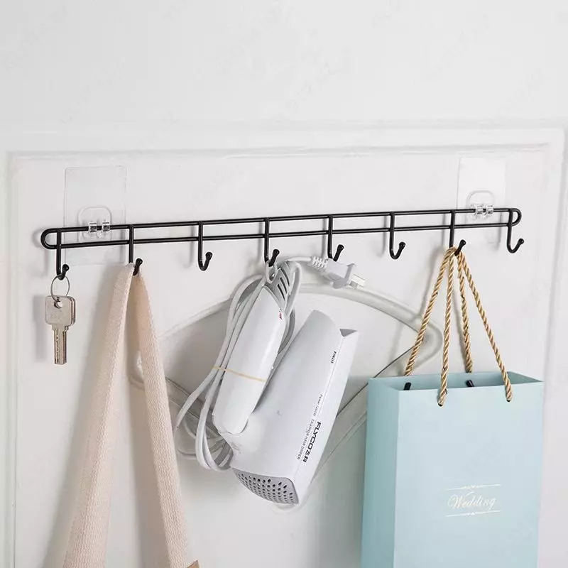 Многофункциональная настенная вешалка  (7 крючков)