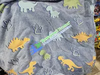 Светящийся в темноте детский плед покрывало Динозавры размер 150*200см - ЯТТ "Домашний Уголок"