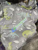 Светящийся в темноте плед  «Динозавры". - 230 000 сум