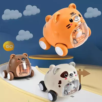 Инерционная мультяшная игрушка "Машинка Мама и малыш"