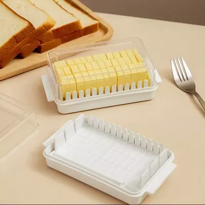 Масленка с крышкой - контейнер для нарезки и хранения сливочного масла