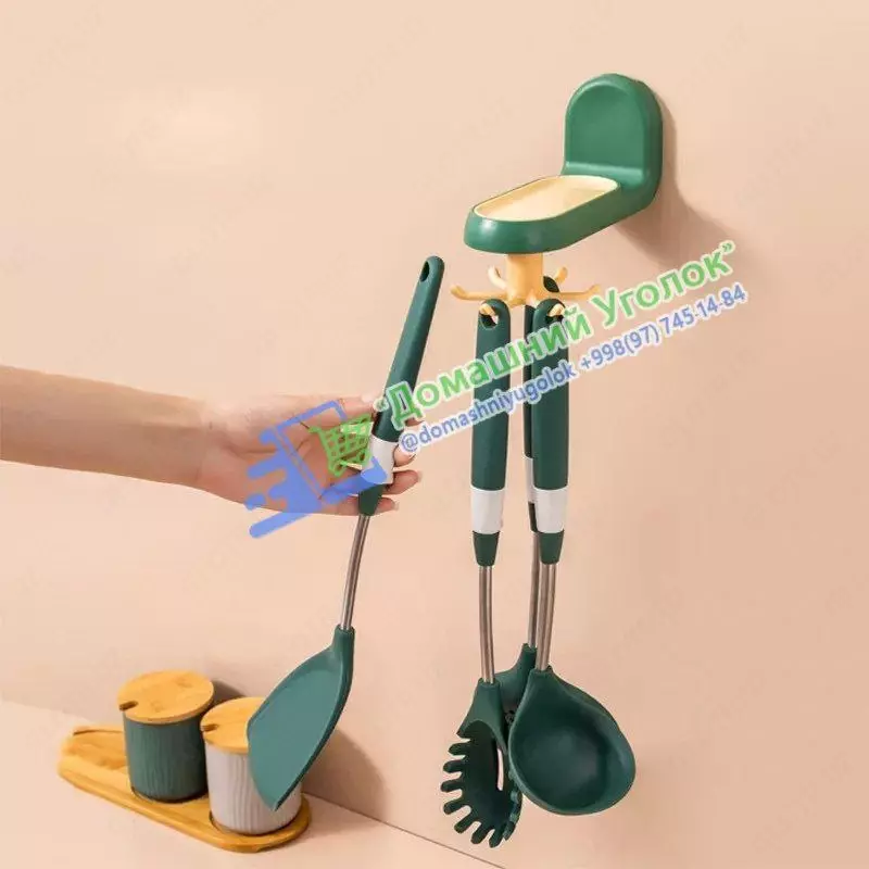 Настенный самоклеящийся вращающийся Крючок для кухни