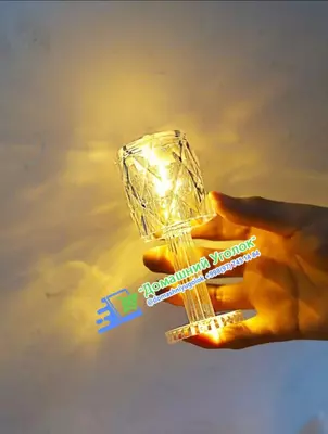 Портативная лампа в современном стиле из хрусталя Touch Contro