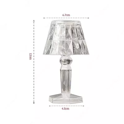 Портативная лампа в современном стиле из хрусталя Touch Contro
