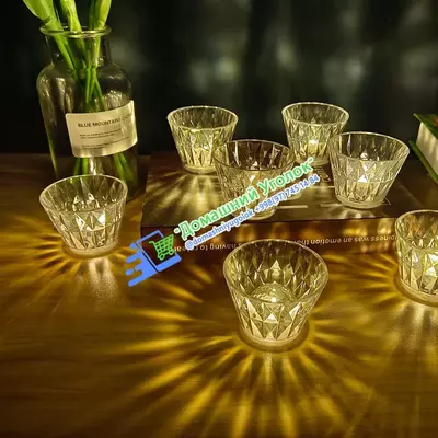 Портативная лампа в современном стиле из хрусталя Touch Contro