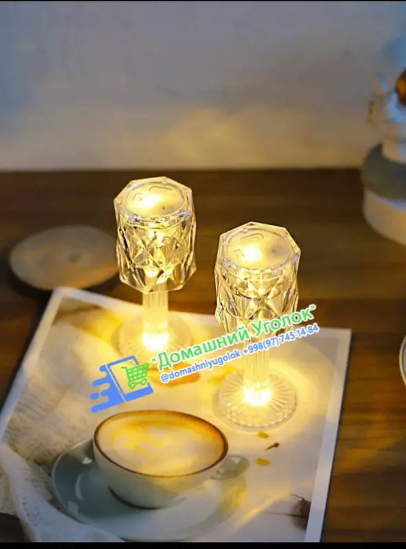 Портативная лампа в современном стиле из хрусталя Touch Contro - Лампы