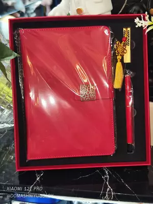 170 000 сум / шт. Подарочный набор "Деловой блокнот A5 + авторучка + флешка" с индивидуальным логотипом