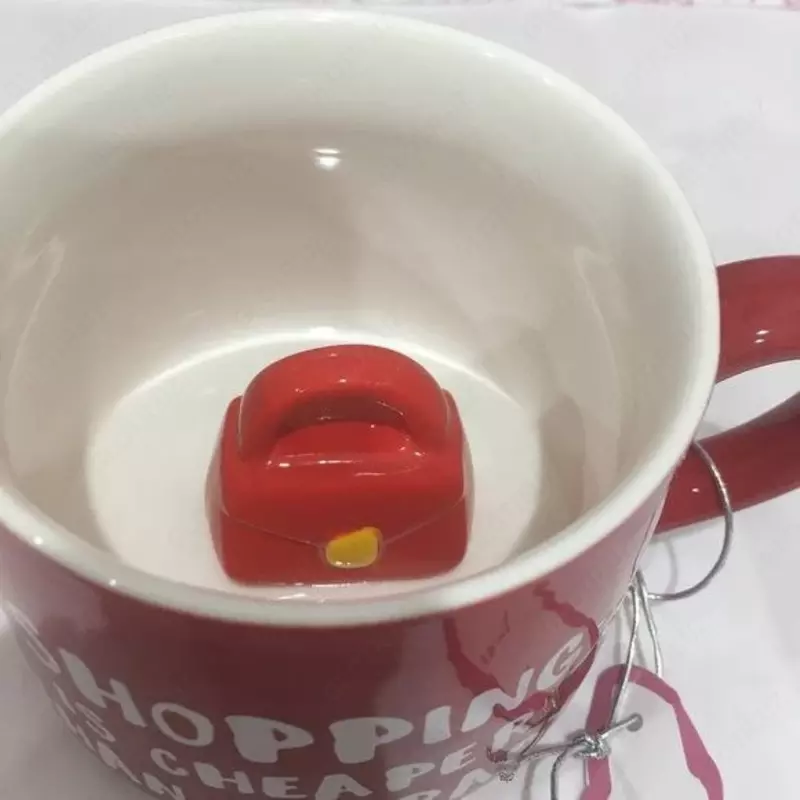 Керамическая кофейная кружка с мультяшным животным внутри (350 мл). Только в розницу