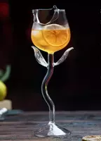Стеклянный бокал для коктейля и вина цветок роза Бокал для коктейля и вина Роза идеально подойдет для домашней вечеринки