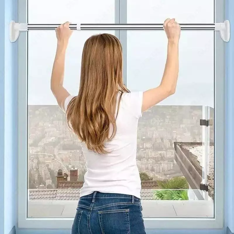  Регулируемый телескопический стержень (штанга) из нержавеющей стали - Домашний Уголок