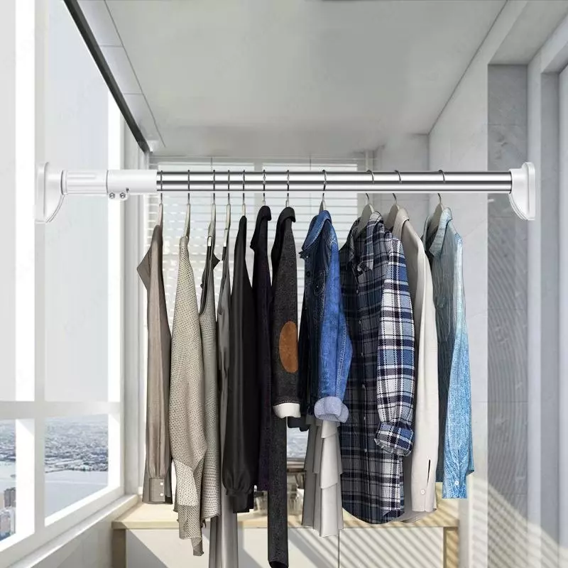  Регулируемый телескопический стержень (штанга) из нержавеющей стали  - Домашний Уголок