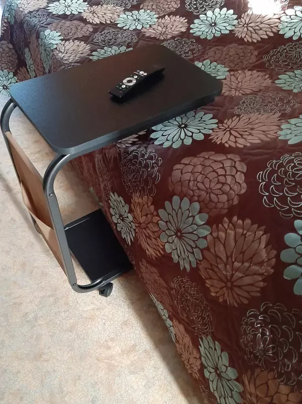  Журнальный столик  прикроватная тумба черный+черный (black+black frame) ЯТТ Домашний Уголок