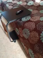  Журнальный столик  прикроватная тумба черный+черный (black+black frame) ЯТТ Домашний Уголок