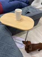  Журнальный столик  прикроватная тумба цвет орех + белый  ЯТТ Домашний Уголок