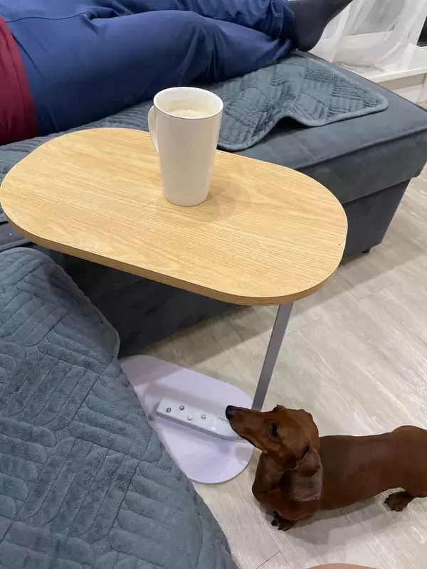  Журнальный столик  прикроватная тумба цвет орех + белый  ЯТТ Домашний Уголок