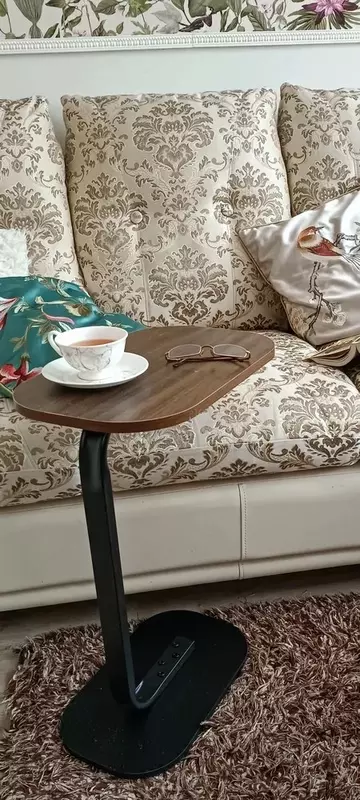  Журнальный столик  прикроватная тумба цвет коричневый+ черный ( walnut+black frame) Журнальные столы