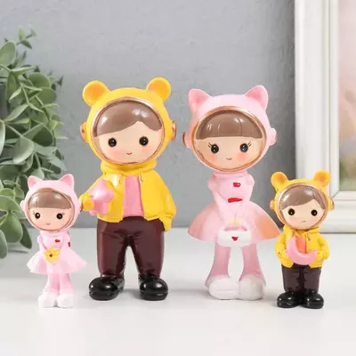 Сувенир полистоун "Малыши кошки-мышки" набор 4 шт 2