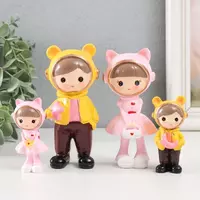 Сувенир полистоун "Малыши кошки-мышки" набор 4 шт 2