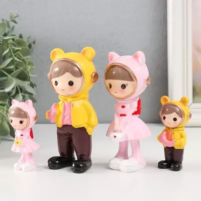 Сувенир полистоун "Малыши кошки-мышки" набор 4 шт 2