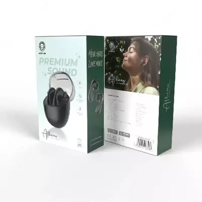 Беспроводные наушники Green Lion Athens - черные Только в розницу