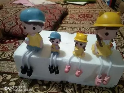 Статуэтки "Милая семья с висячими ножками" Модель №2 Только в розницу