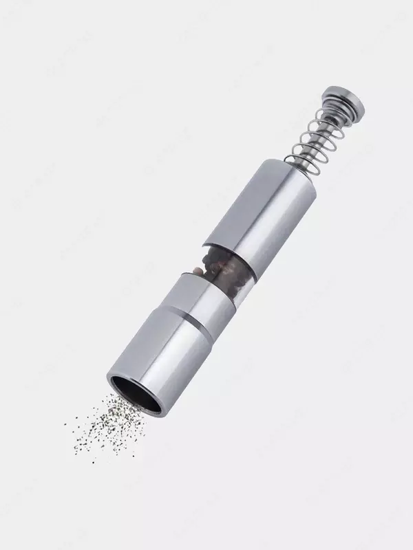 Компактная мельница с кнопкой для перца и соли