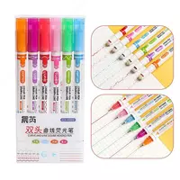 Уникальный набор двусторонних фломастер (6 цветов)