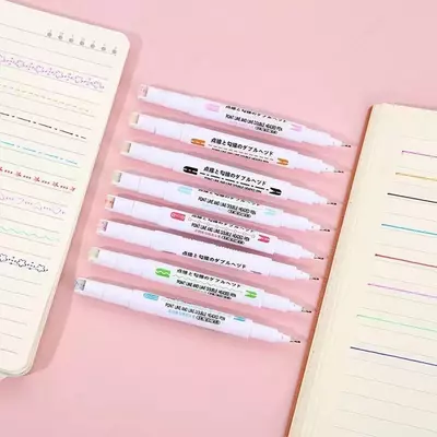 Уникальный набор двусторонних фломастер (6 цветов)