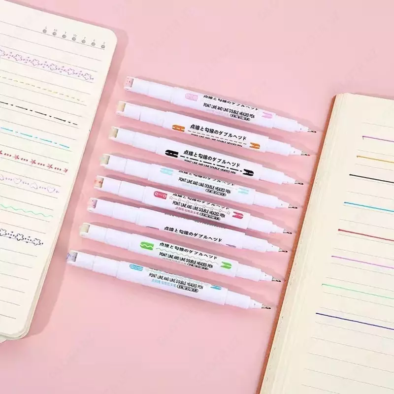 Уникальный набор двусторонних фломастер (6 цветов) Только в розницу