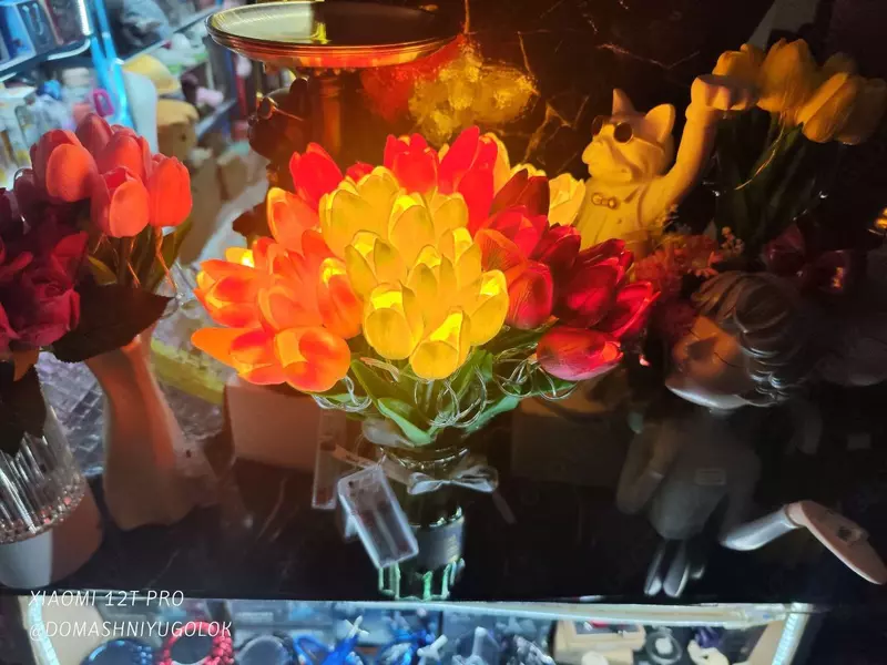  Светодиодный букет тюльпанов  10 шт - Домашний Уголок