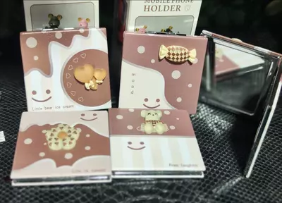 Косметическое дорожное двойное зеркальце