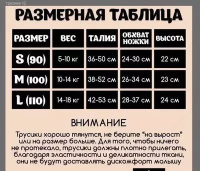 Тренировочные трусики для горшка.