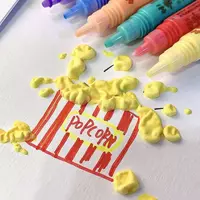 Уникальный набор ручек с Puffy Magic Ink для изготовления 3D-художественных изделий (6 шт) ЯТТ "Домашний Уголок"