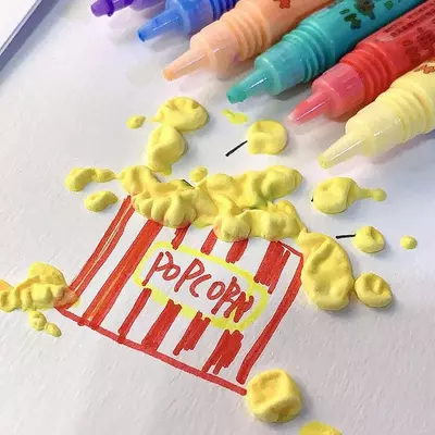 Уникальный набор ручек с Puffy Magic Ink для изготовления 3D-художественных изделий (6 шт) ЯТТ "Домашний Уголок"