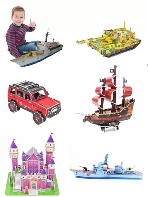 Трехмерные детские пазлы - 3D пазлы.