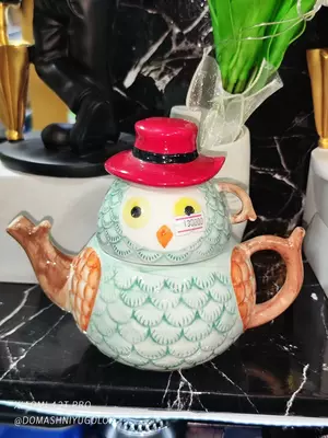 Набор "Керамический фарфоровый чайник и чашка в форме совы" - 130 000 so'm / dona