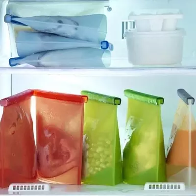 Силиконовый пакет-контейнер с застежкой (1000ml.)