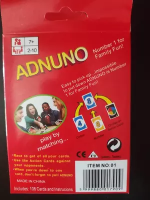 Настольные игральные карты "ADNUNO" - 30 000 so'm / dona