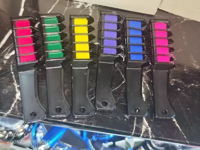 Набор "Цветные мелки-расчески для волос" (6 цветов)