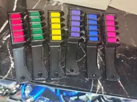 Набор "Цветные мелки-расчески для волос" (6 цветов)