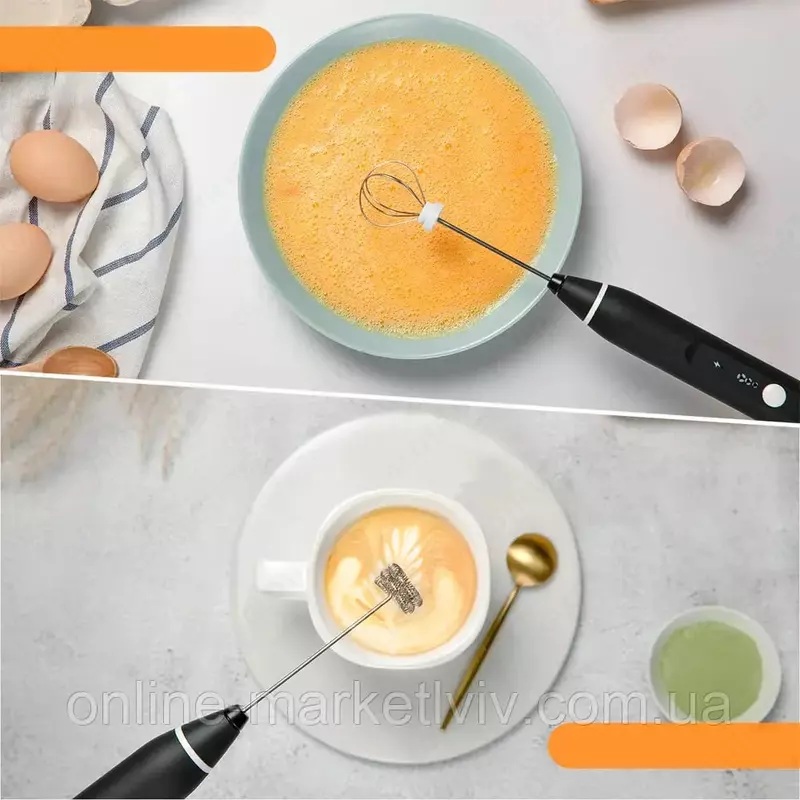 Электрический вспениватель молока - ручной мини миксер для кофе с USB