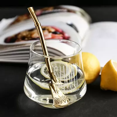 Бомбилья - многоразовая трубочка с ложкой для напитков Chakana savdo