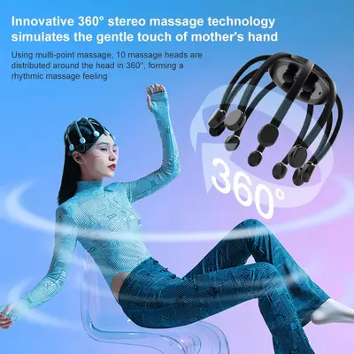 Электрический массажер "Осьминог" для головы . - 350 000 сум / шт.