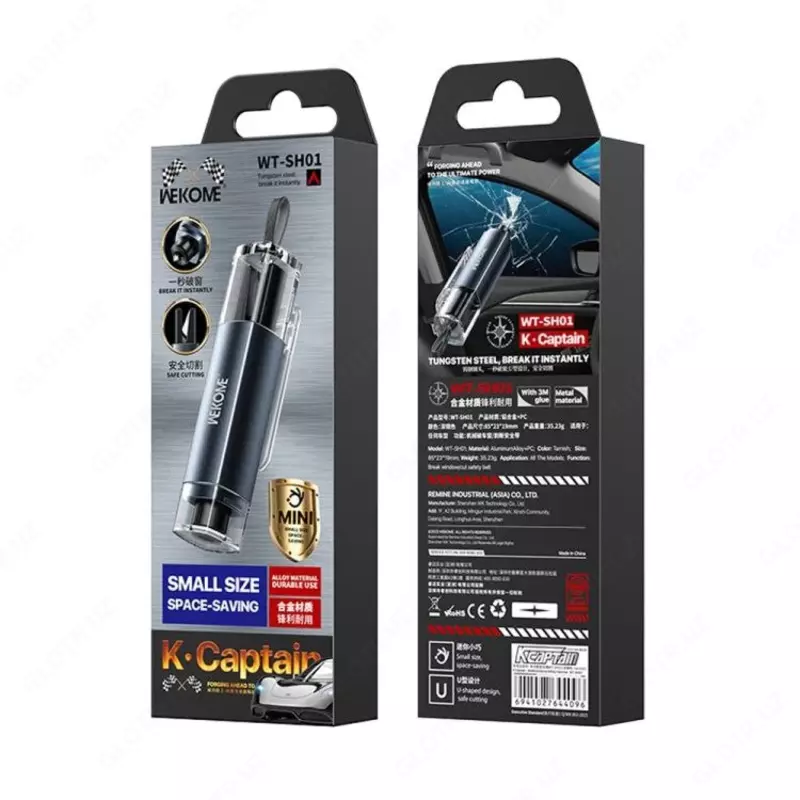 Автомобильный многофункциональный молоток безопасности WK WT-SHO1