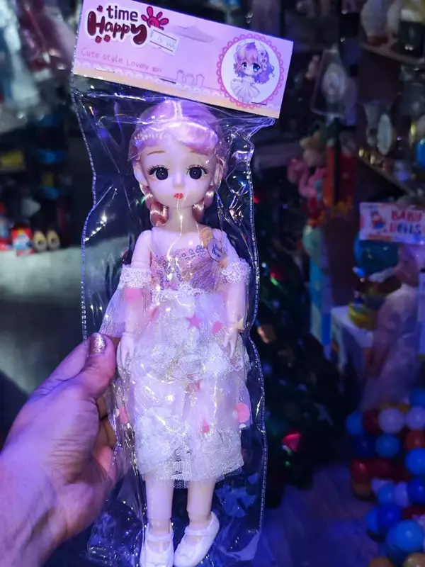  Кукла шарнирная с большими жемчужными глазами. - 