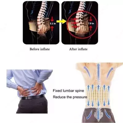 480 000 сум / шт. Пневматический пояс-корсет Air Decompression Black Belt для спины (от остерохандроза)