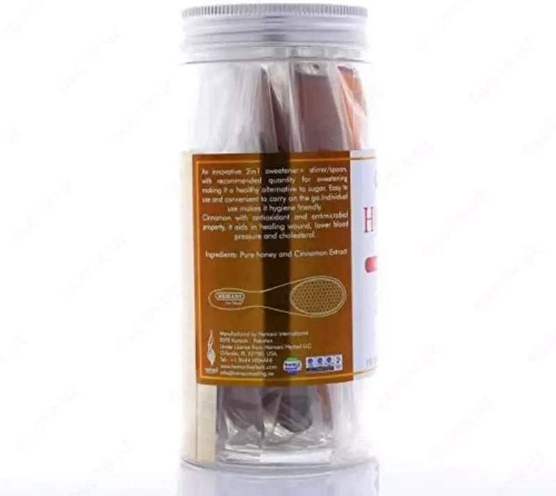 Натуральный подсластитель HEMANI Pure Honey Spoon & Cinnamon Extract и мешалка - 80 000 сум