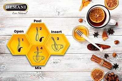 80 000 сум / упаковка Натуральный подсластитель HEMANI Pure Honey Spoon & Cinnamon Extract и мешалка